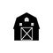 Farm icon vector. Hangar illustration sign. Barn symbol. Granary logo.