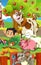 The farm illustration for kids - many different elements