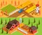 Farm Isometric Banners