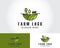 farm logo creative growth agriculture business emblem design template