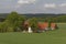 Farm in May, Osnabrueck country region, Lower Saxony, Germany