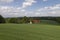 Farm in May, Osnabrueck country region, Lower Saxony, Germany