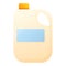 Farm milk canister icon, cartoon style