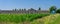 Farm near Vercelli, Italy, at summer