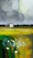 Farm on The Plains of Obscurity With Light Flowers on Canvas Oil Painting AI Generative