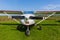 Farm plane closeup rural transport