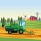 Farm seeding tractor