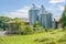 Farm with silos