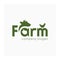 Farm simple logo. Farm animal sign. Green logotype for animal husbandry. Symbol for farm products.