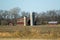 Farm Site Under Blue Sky