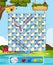 Farm snake ladder game template