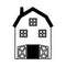 farm stable isolated icon