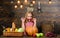 Farm themed games and activities for kids. Girl kid at farm market with fall harvest. Child little girl celebrate