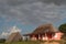 Farm and tobacco drying shed