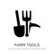 farm tools icon in trendy design style. farm tools icon isolated on white background. farm tools vector icon simple and modern