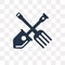 Farm Tools vector icon isolated on transparent background, Farm