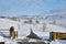 Farm Track Leading Through Snow