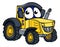 Farm Tractor Cartoon Character