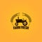 Farm tractor design background