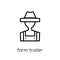 farm Trailer icon from Agriculture, Farming and Gardening collec