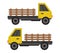 Farm truck icon illustrated in vector on white background