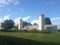 Farm with two silos.