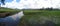 Farm in village at morning view ricefield