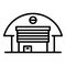 Farm warehouse icon, outline style