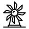 Farm wind mill icon, outline style