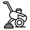 Farmer cultivator icon outline vector. Agriculture equipment