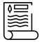 Farmer document icon, outline style