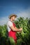 Farmer in field