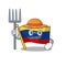 Farmer flag venezuela with the cartoon shape