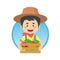 Farmer Harvesting Vegetables and Fruit Avatar