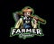 Farmer mascot logo design