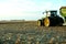 Farmer ready to transport the harvested maize crop