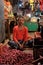 Farmer sell vegetables in New Market in Kolkata