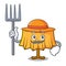 Farmer table cloth character cartoon