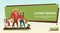 Farmers Family Parent With Daughter Growing Harvest Banner Copy Space