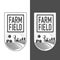 Farmers with fields badges