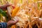 Farmers\' hands showcasing their expertise in harvesting the ripe corn in cornfield