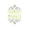 Farmers Market - product label on white background