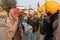 Farmers protest at delhi haryana border against new farmer law in india