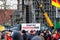 Farmers union protest strike against german government policy, Magdeburg, Germany.