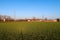 Farmhouse Farm Po Valley Landscape Panorama Vision Horizon Zoom Characteristic Agriculture Italy Italian