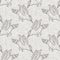 Farmhouse grey bird linen seamless pattern. Tonal french country cottage style animal background. Simple vintage rustic