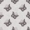 Farmhouse grey butterfly seamless pattern. Rustic French wildlife for ecological beautiful all over wallpaper. Repeat
