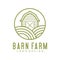 Farmhouse logo, agriculture vector, black emblem, natural product, Simple Minimalist Barn Farm Logo design inspiration