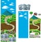 Farming Game Map Vector Graphic