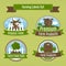 Farming harvesting and agriculture badges
